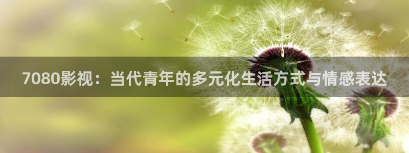 人人通在线下载：7080影视：当代青年的多元化生活方式与情感表达